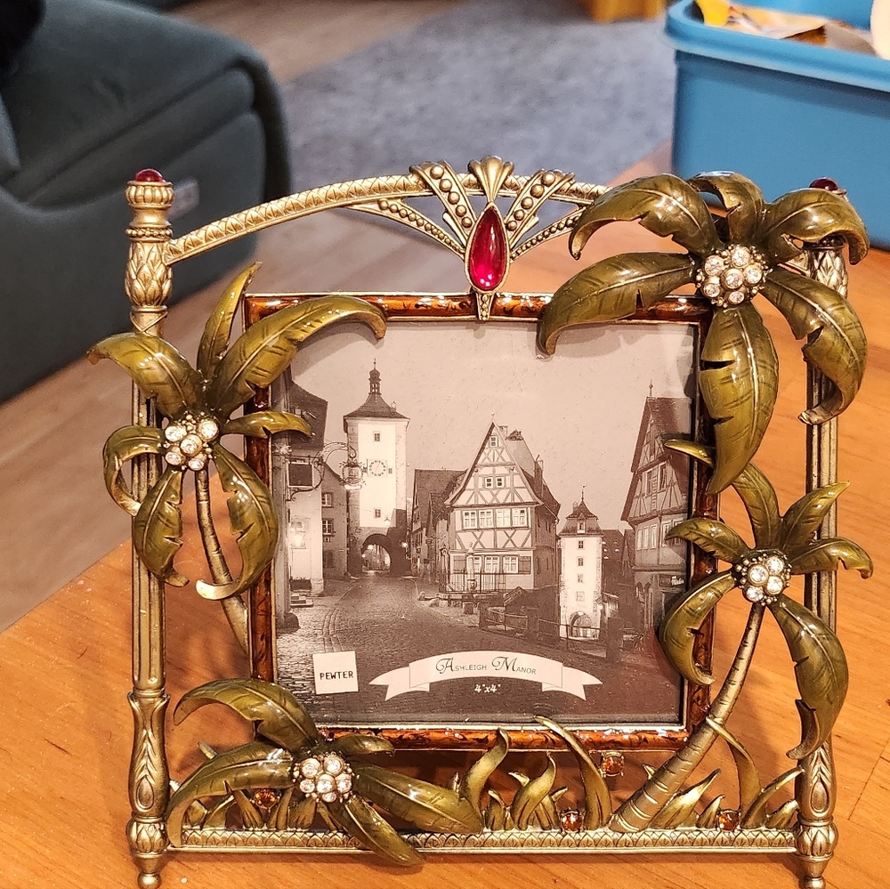 THREE Elegant Gold Toned Embellished Frames -- Circus/ Jungle Themes